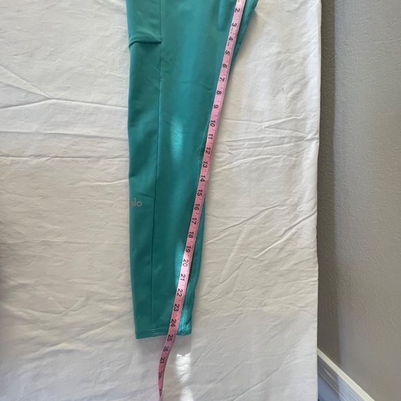 ALO Yoga High Waist Checkpoint Legging Ocean Teal Sz S - Picture 9 of 10